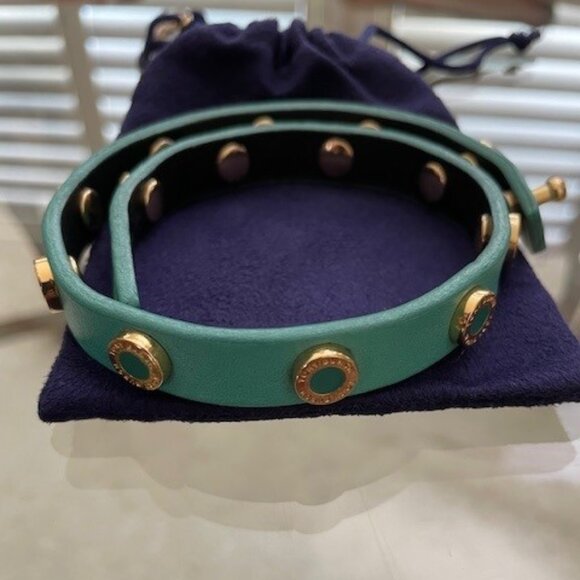 Tory Burch Cole Enamel Logo Double Wrap Bracelet - Picture 2 of 5